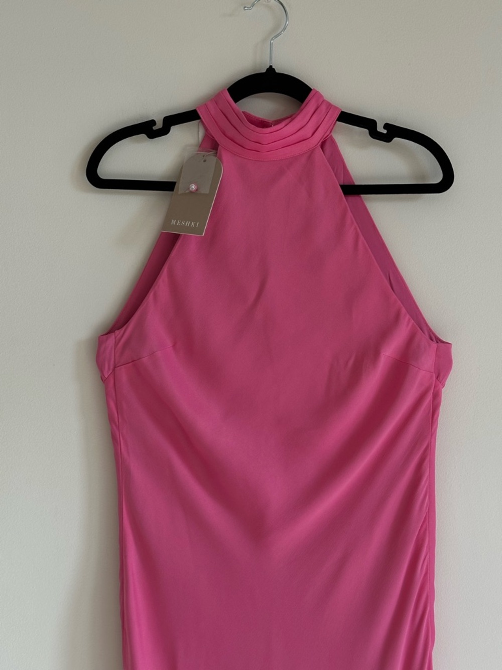 Meshki Claire Satin Drape Back Maxi Dress XS NWT - Picture 16 of 16